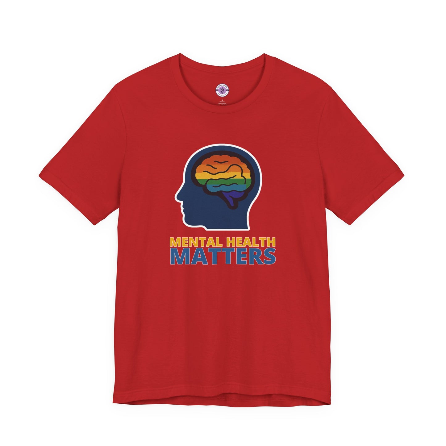 Mental Health Matters Shirt, Rainbow Brain Graphic Tee, LGBTQ+ Therapy Shirt, Comfort Colors T-Shirt, Inclusive Mental Health Top