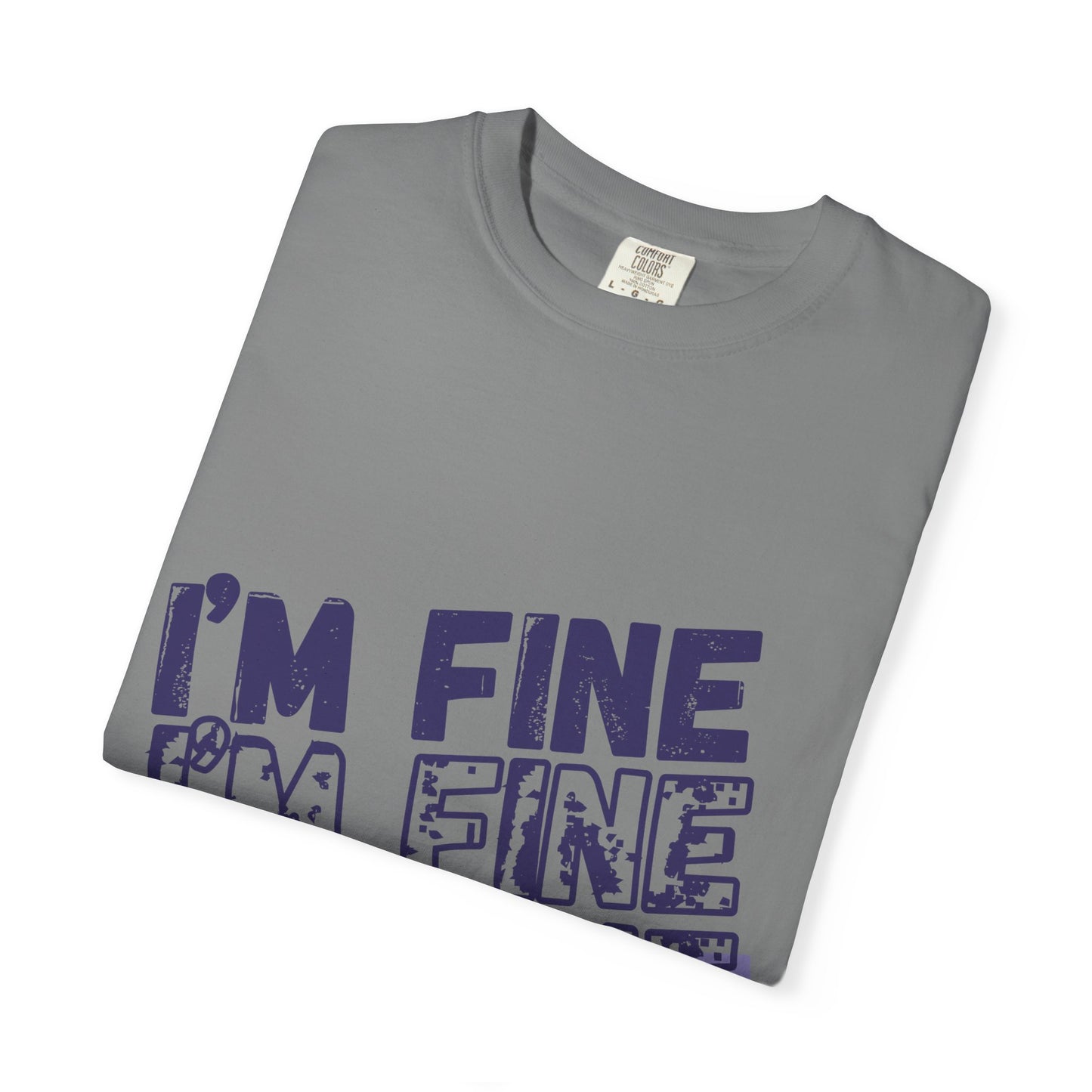Two Truths and a Lie: "I'm Fine" Distressed T-Shirt