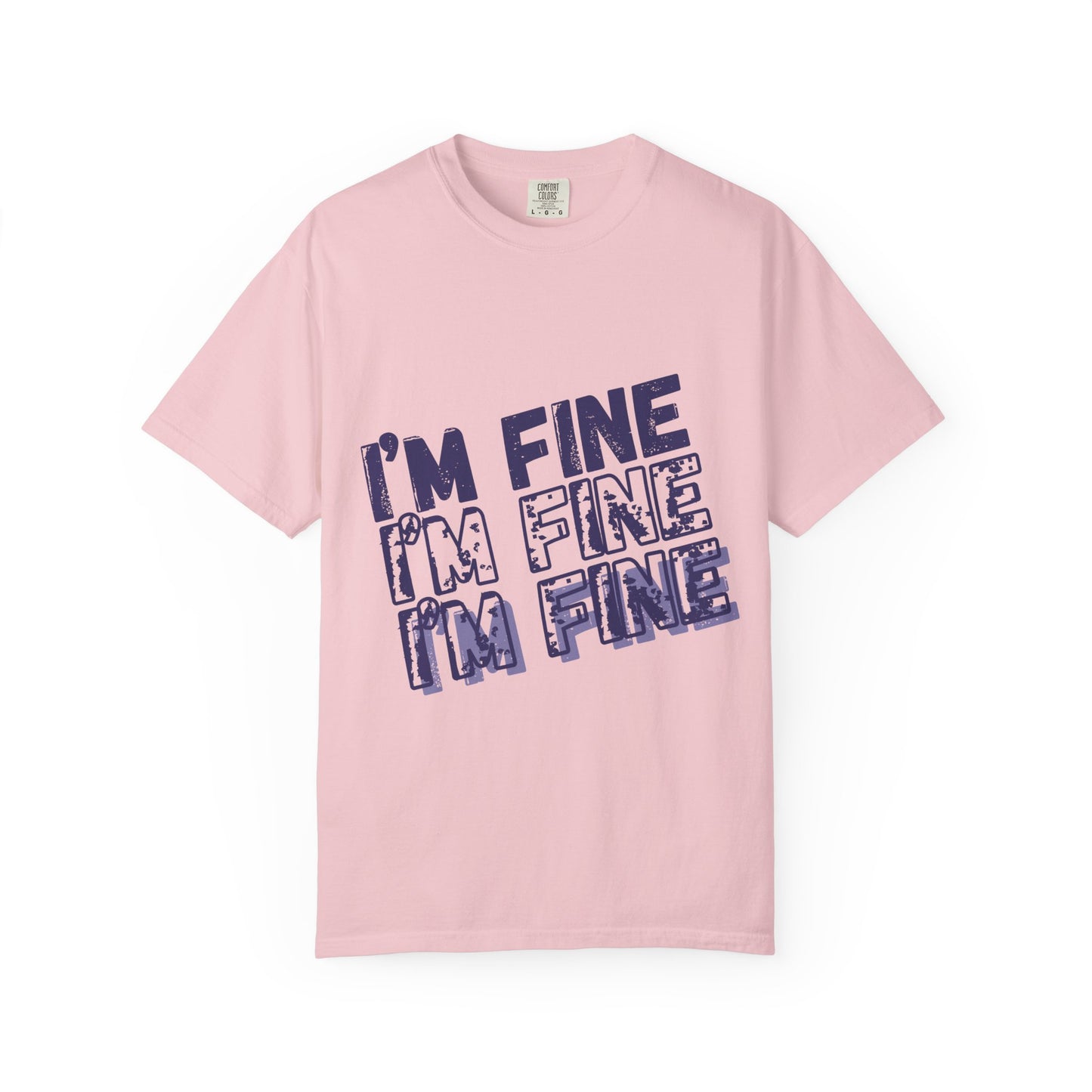 Two Truths and a Lie: "I'm Fine" Distressed T-Shirt