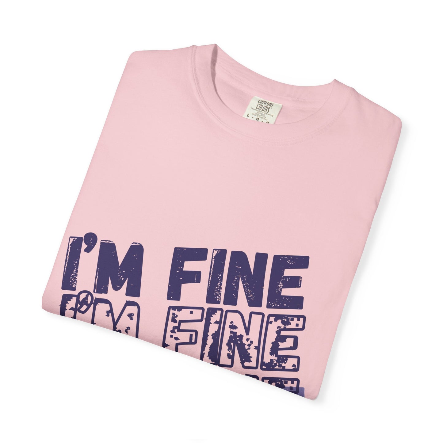 Two Truths and a Lie: "I'm Fine" Distressed T-Shirt