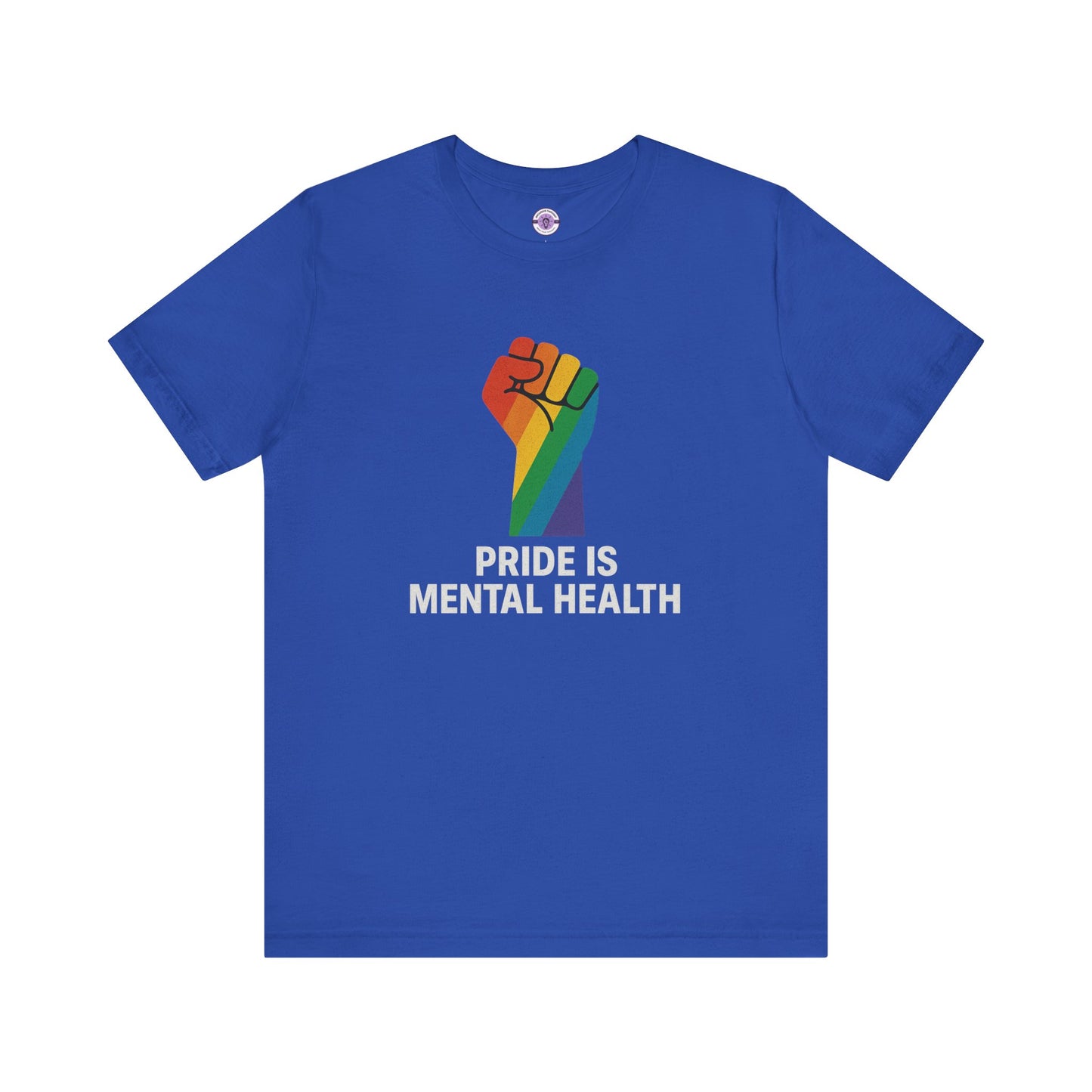 Pride Is Mental Health Shirt, LGBTQ+ Mental Health Awareness Tee, Queer Therapy Shirt, Protest Fist Graphic, Comfort Colors T-Shirt