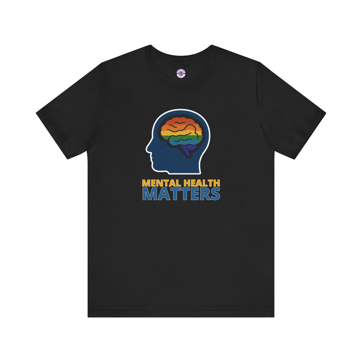 Mental Health Matters Shirt, Rainbow Brain Graphic Tee, LGBTQ+ Therapy Shirt, Comfort Colors T-Shirt, Inclusive Mental Health Top