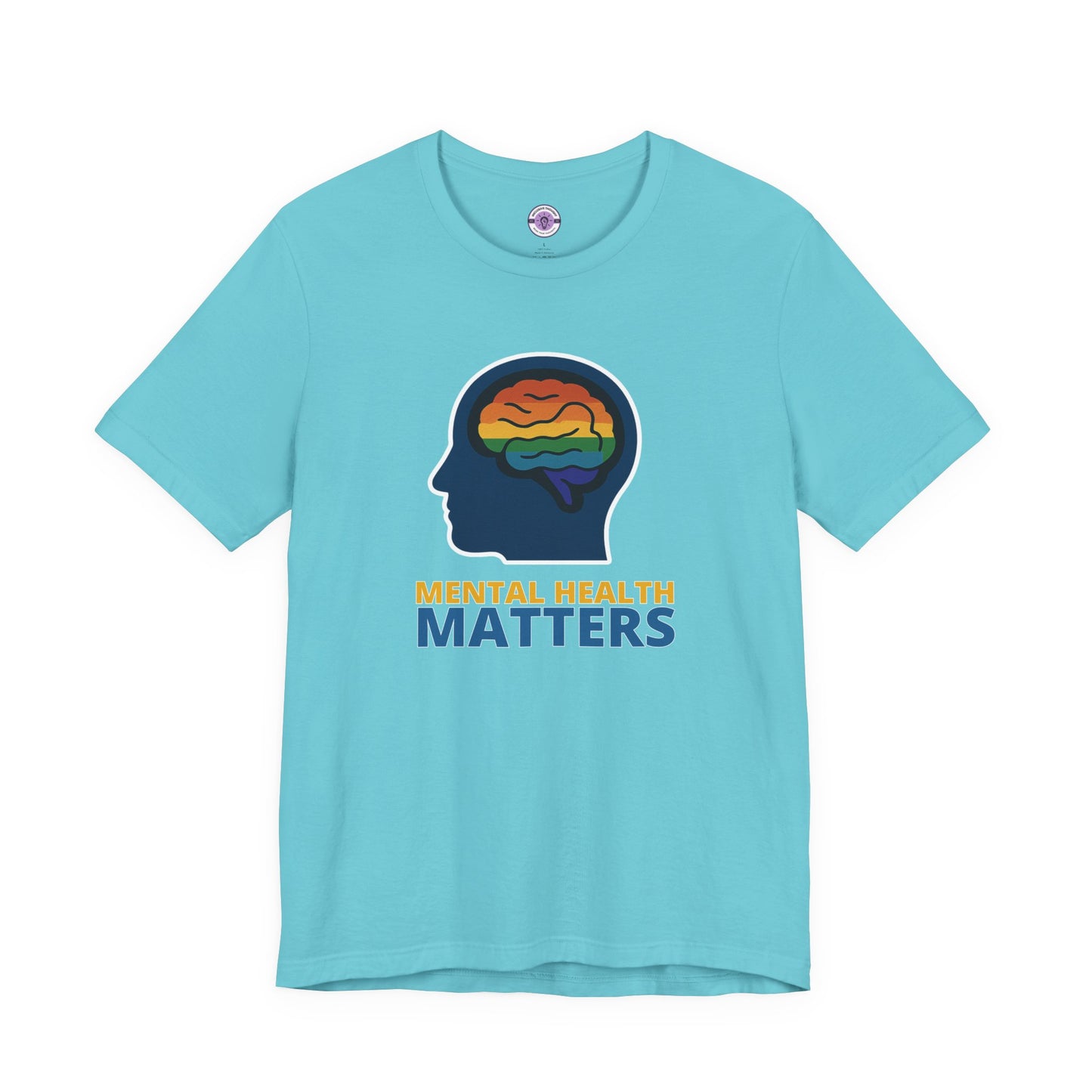 Mental Health Matters Shirt, Rainbow Brain Graphic Tee, LGBTQ+ Therapy Shirt, Comfort Colors T-Shirt, Inclusive Mental Health Top
