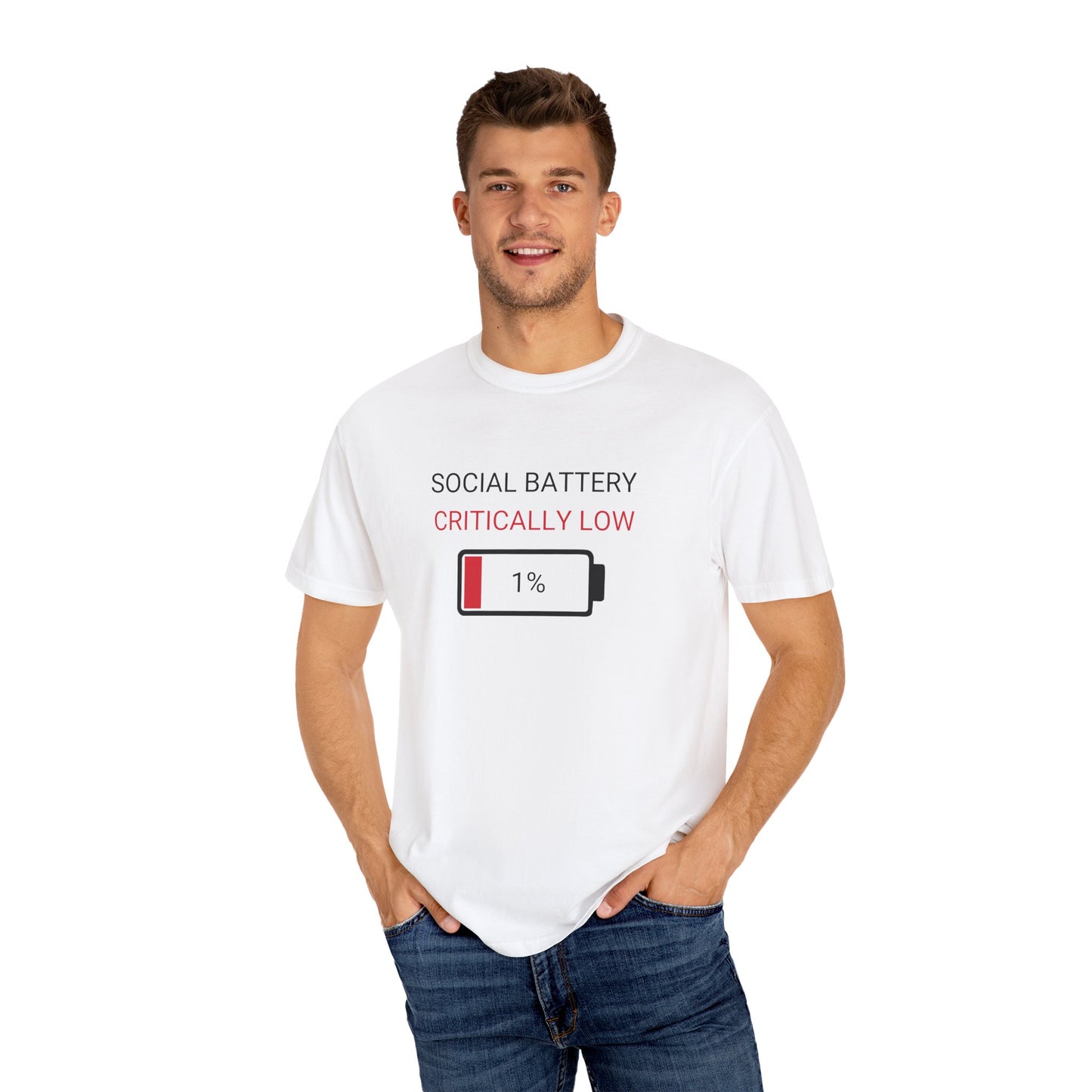 Social Battery Critically Low T-Shirt
