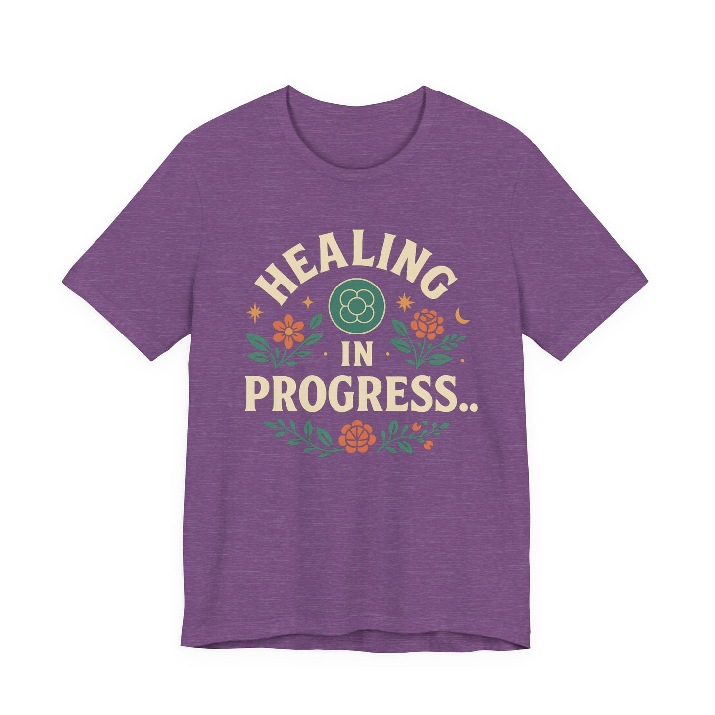 Healing in Progress Tee, Unisex Jersey T-Shirt, Mental Health Awareness Apparel, Self-Care Gift, Positive Vibes Wear