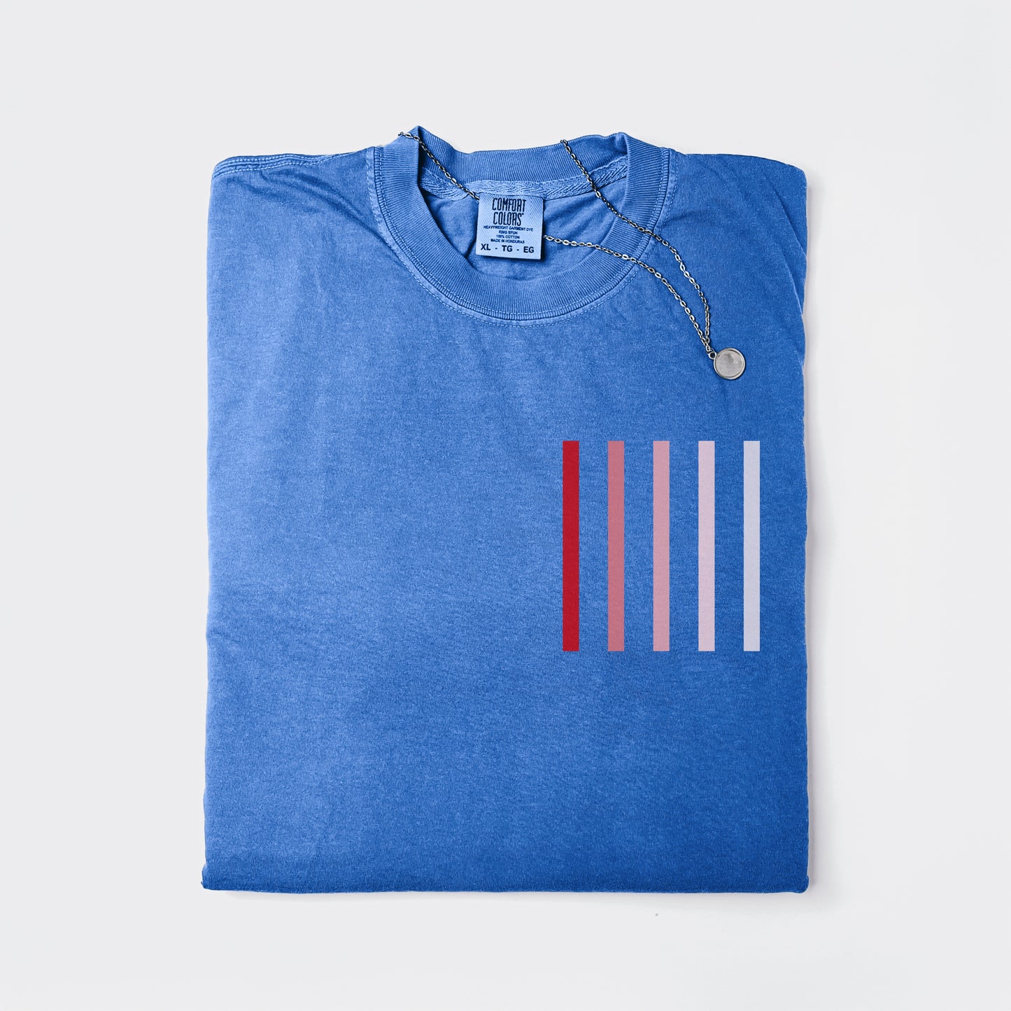 Lines of Healing Graphic Tee - Blue Edition