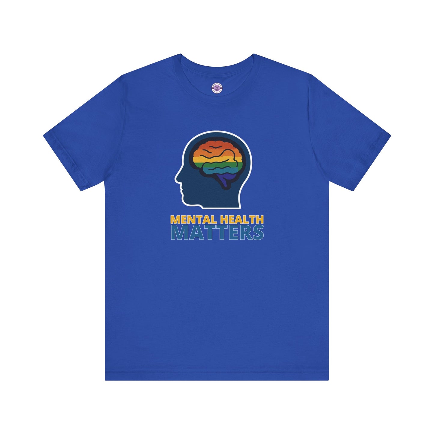 Mental Health Matters Shirt, Rainbow Brain Graphic Tee, LGBTQ+ Therapy Shirt, Comfort Colors T-Shirt, Inclusive Mental Health Top