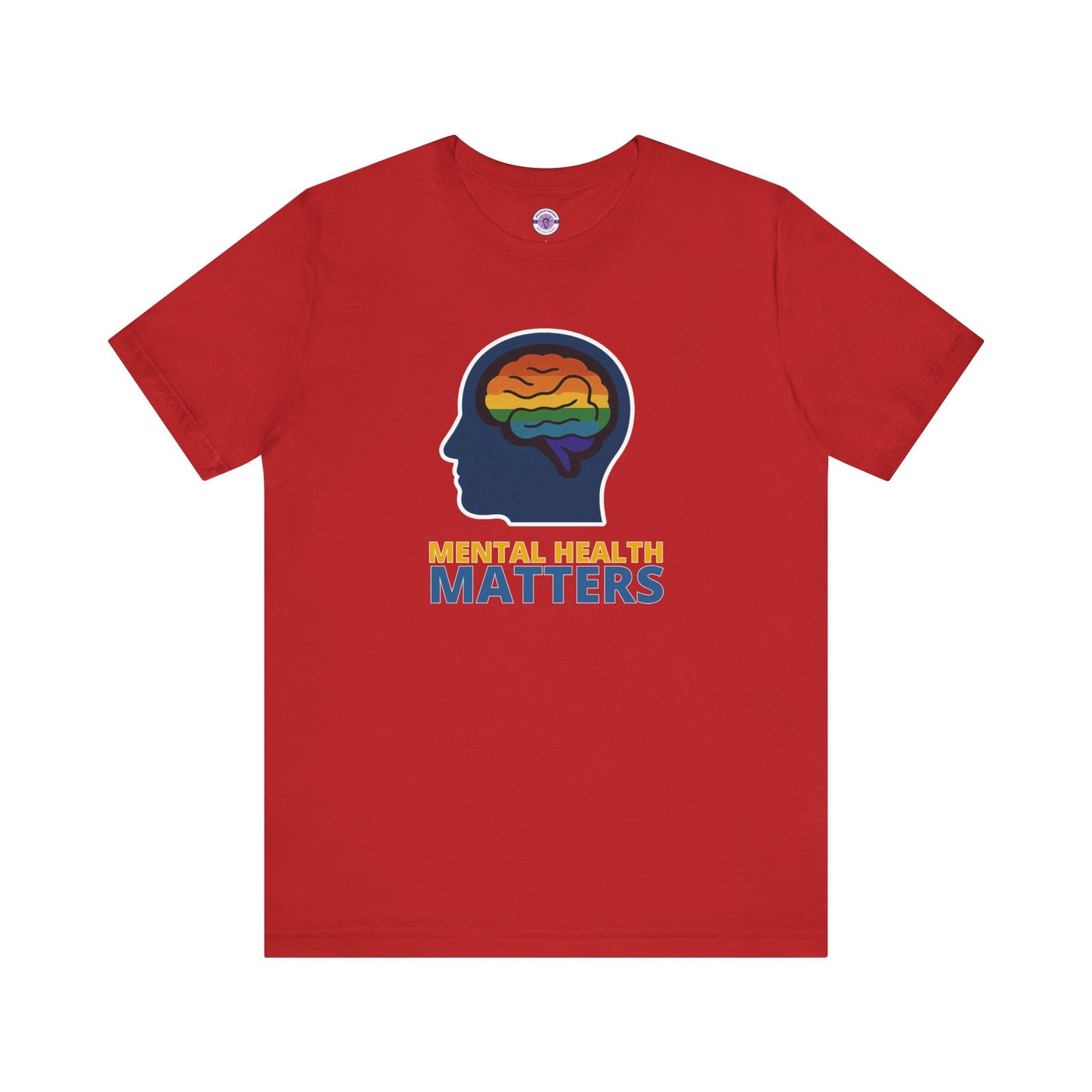 Mental Health Matters Shirt, Rainbow Brain Graphic Tee, LGBTQ+ Therapy Shirt, Comfort Colors T-Shirt, Inclusive Mental Health Top