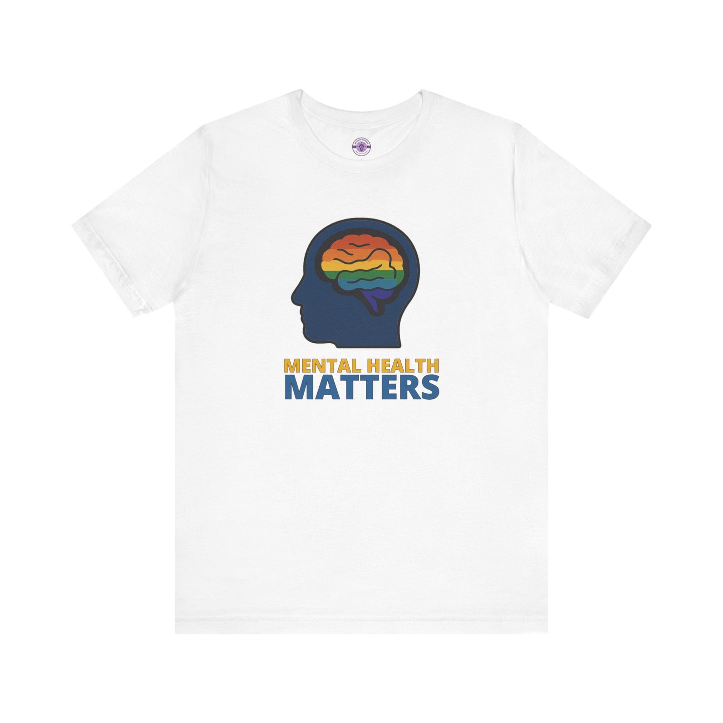 Mental Health Matters Shirt, Rainbow Brain Graphic Tee, LGBTQ+ Therapy Shirt, Comfort Colors T-Shirt, Inclusive Mental Health Top