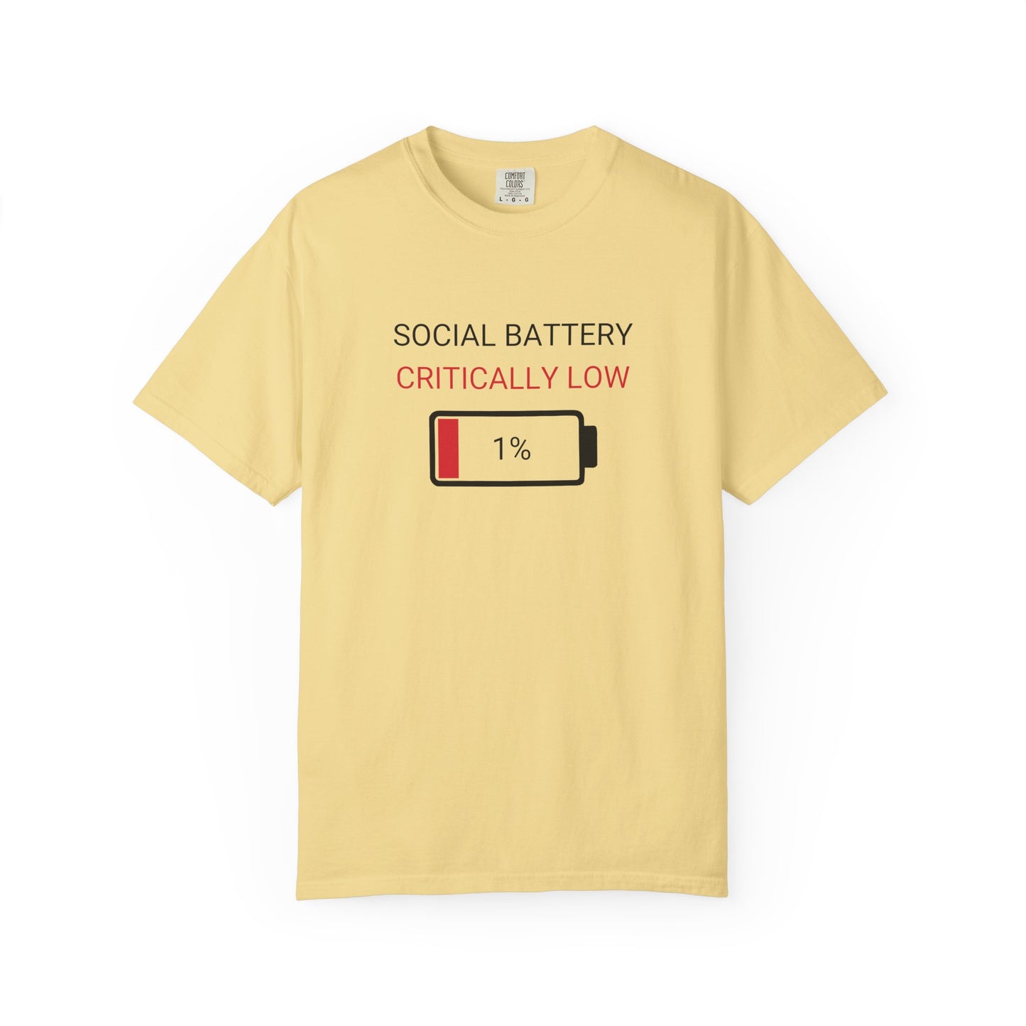 Social Battery Critically Low T-Shirt