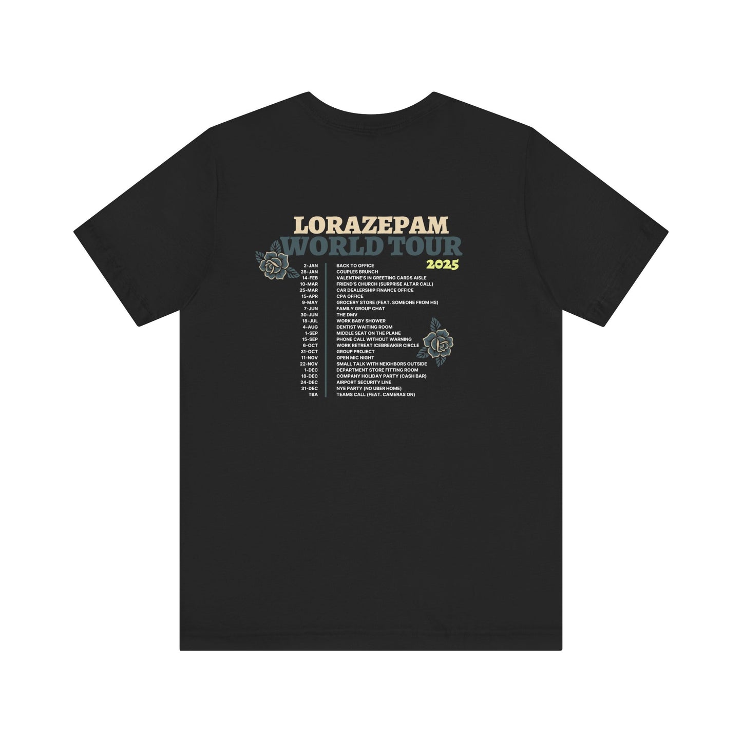 Lorazepam World Tour Vintage Concert Tee