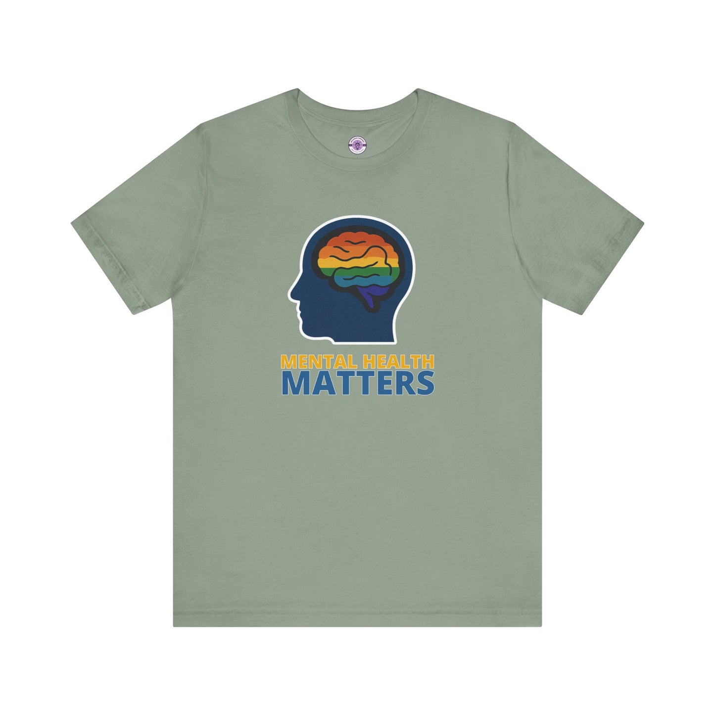 Mental Health Matters Shirt, Rainbow Brain Graphic Tee, LGBTQ+ Therapy Shirt, Comfort Colors T-Shirt, Inclusive Mental Health Top