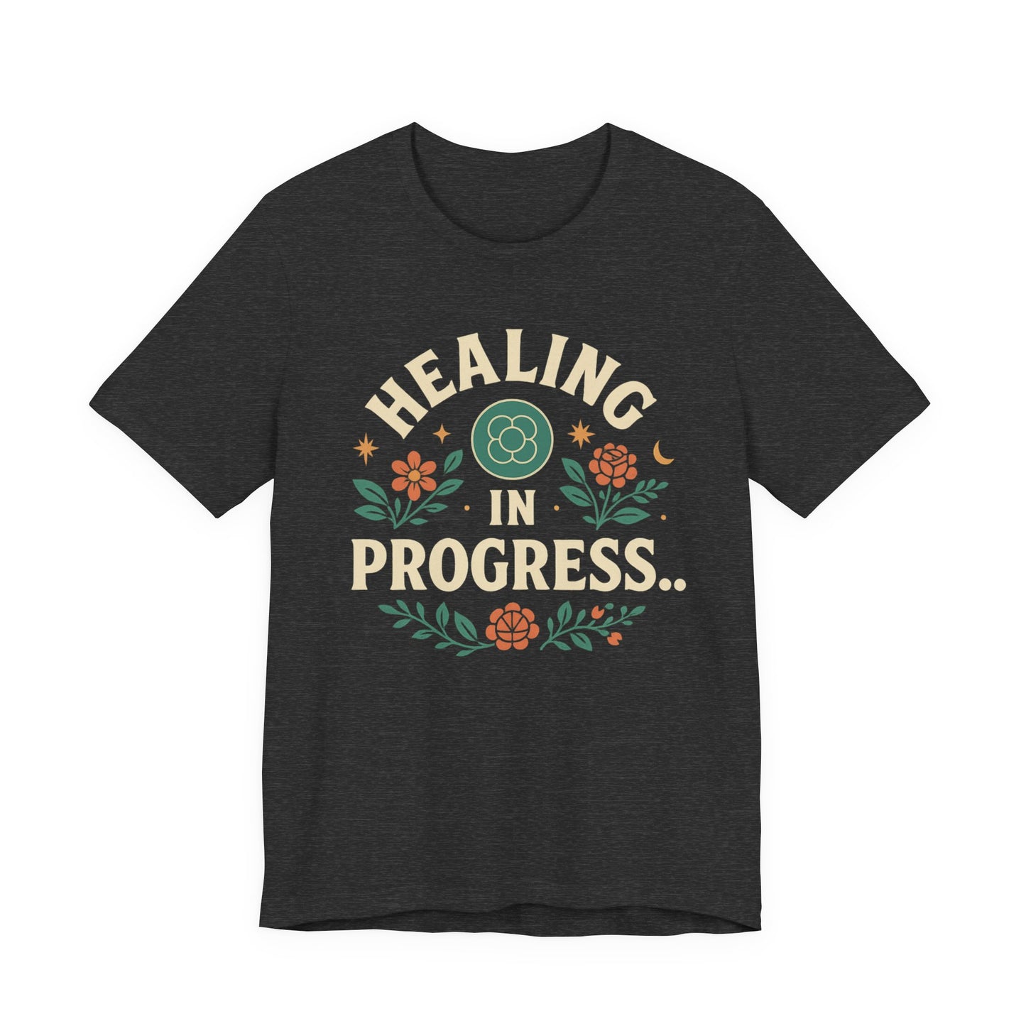 Healing in Progress Tee, Unisex Jersey T-Shirt, Mental Health Awareness Apparel, Self-Care Gift, Positive Vibes Wear