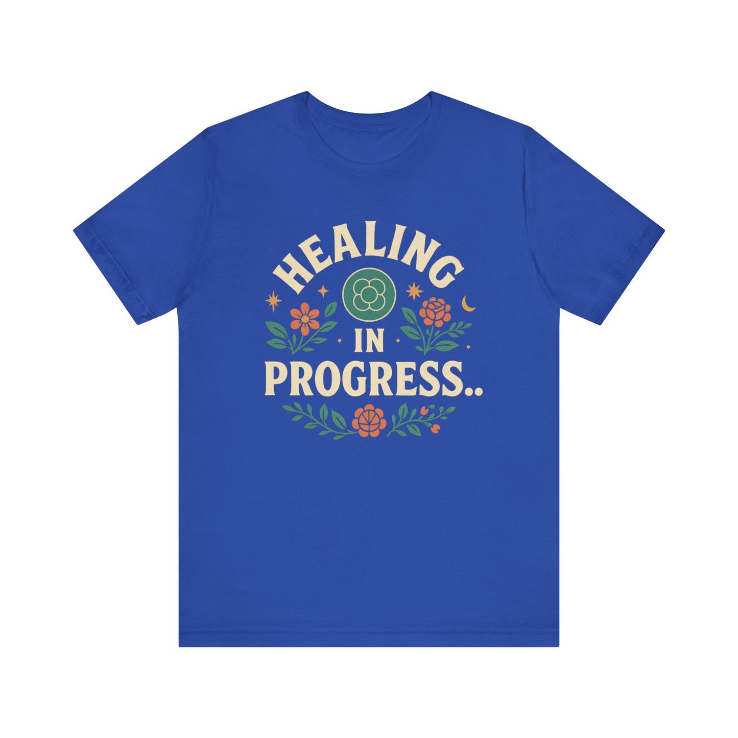 Healing in Progress Tee, Unisex Jersey T-Shirt, Mental Health Awareness Apparel, Self-Care Gift, Positive Vibes Wear