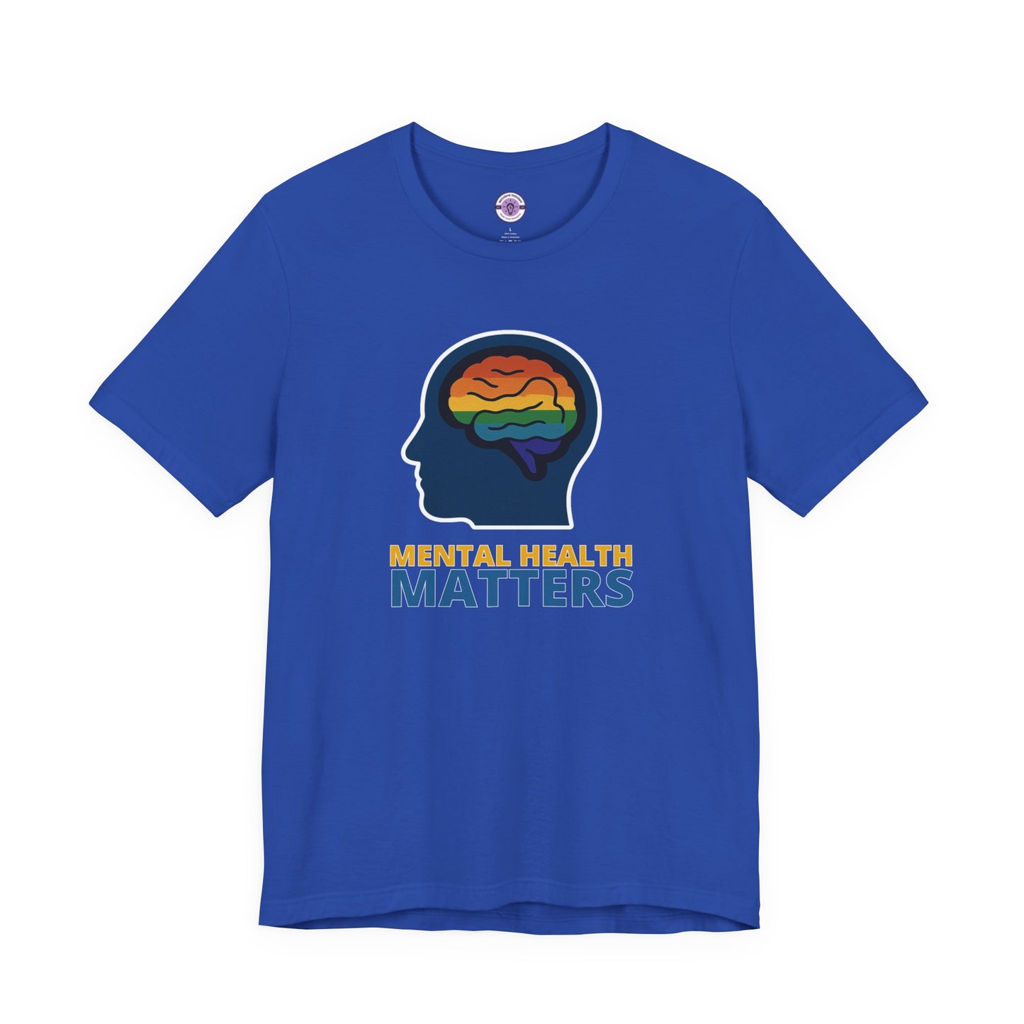 Mental Health Matters Shirt, Rainbow Brain Graphic Tee, LGBTQ+ Therapy Shirt, Comfort Colors T-Shirt, Inclusive Mental Health Top