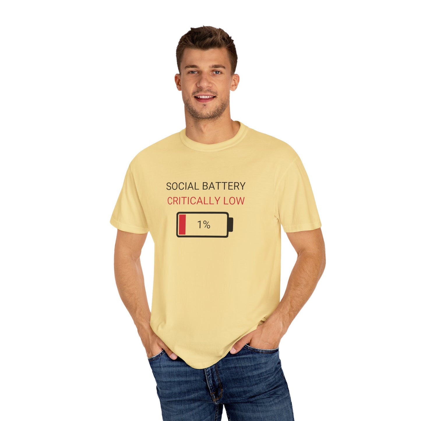 Social Battery Critically Low T-Shirt