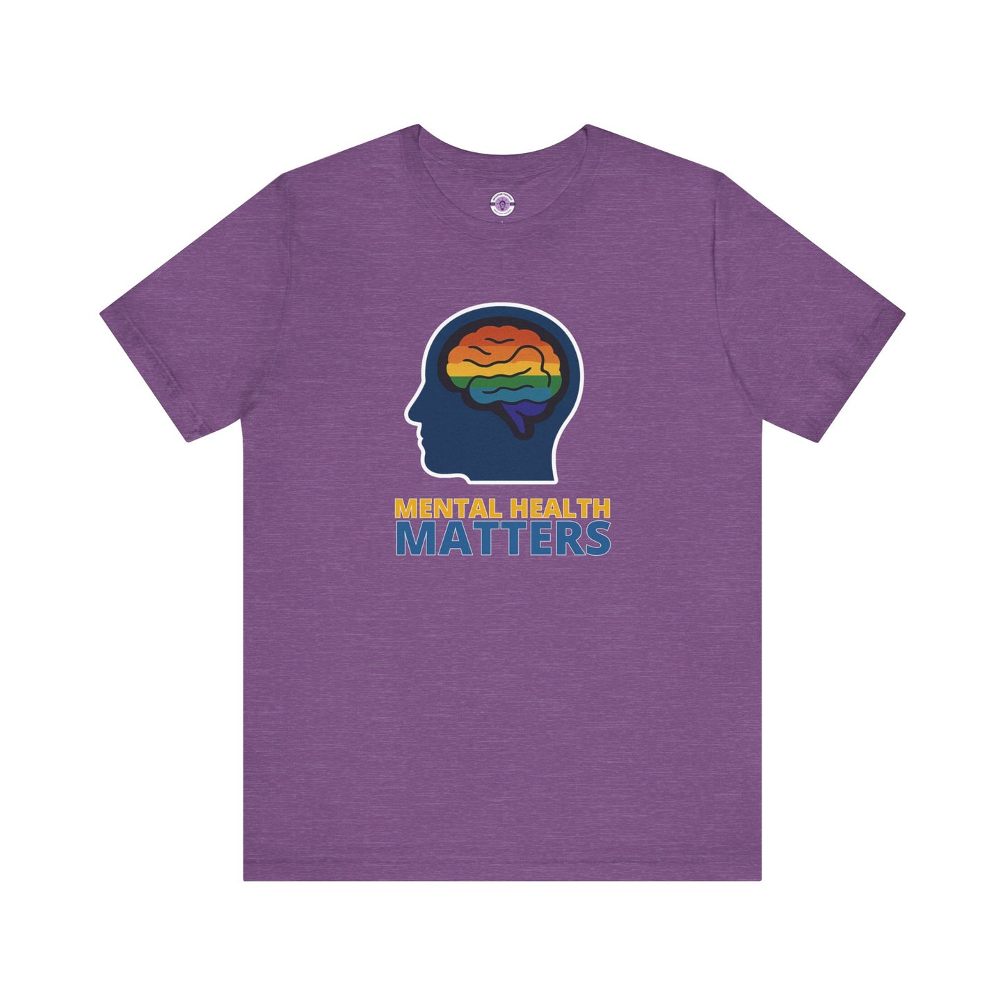 Mental Health Matters Shirt, Rainbow Brain Graphic Tee, LGBTQ+ Therapy Shirt, Comfort Colors T-Shirt, Inclusive Mental Health Top