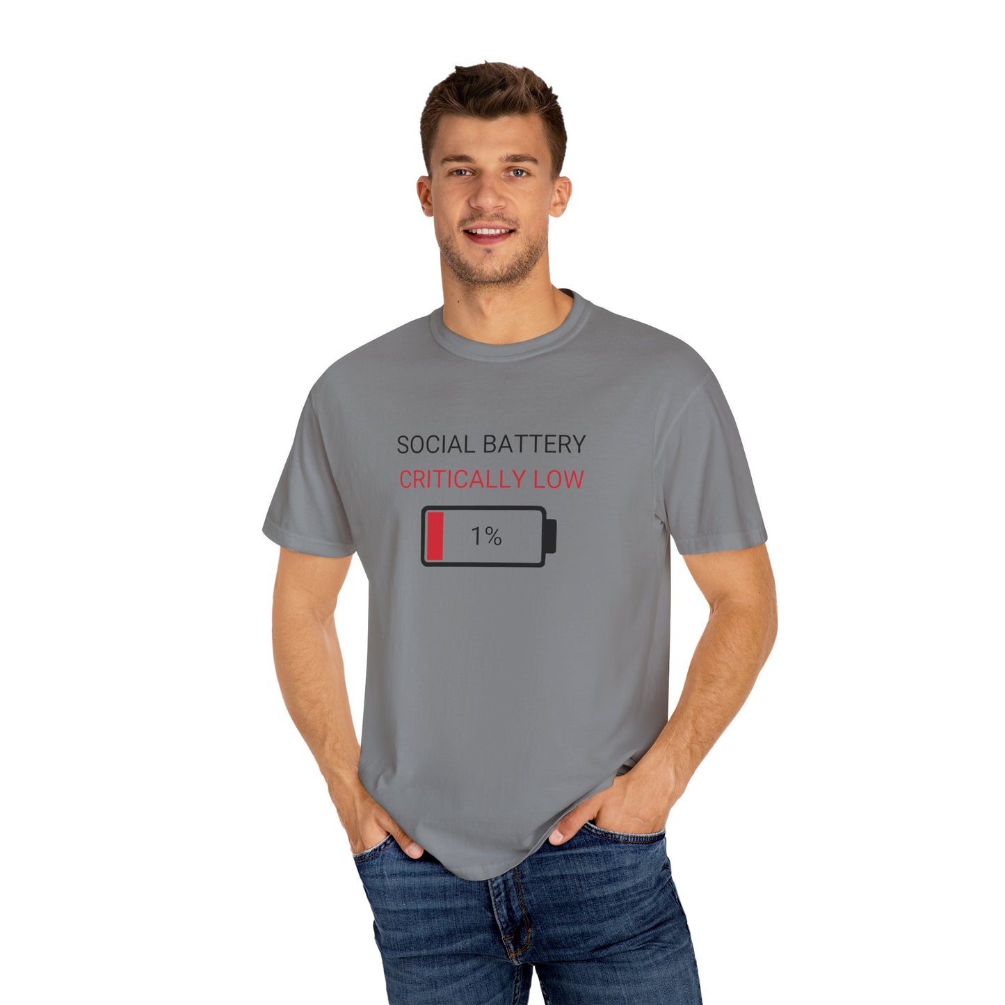 Social Battery Critically Low T-Shirt
