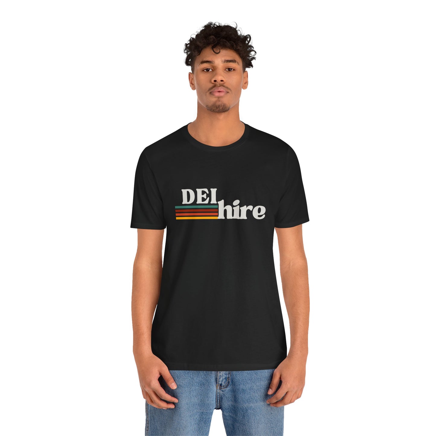 Vintage DEI Hire Graphic Tee, Unisex T-Shirt, Diversity Equity Inclusion Shirt, Retro Tee Shirt, Casual Tee, Jersey T-Shirt