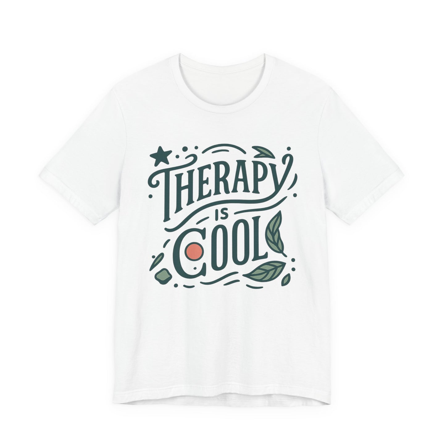 Therapy is Cool Tee - Unisex Jersey Short Sleeve T-Shirt for Mental Health Awareness, Self-Care Gift, Casual Wear, Comfort Fit, Inspiring