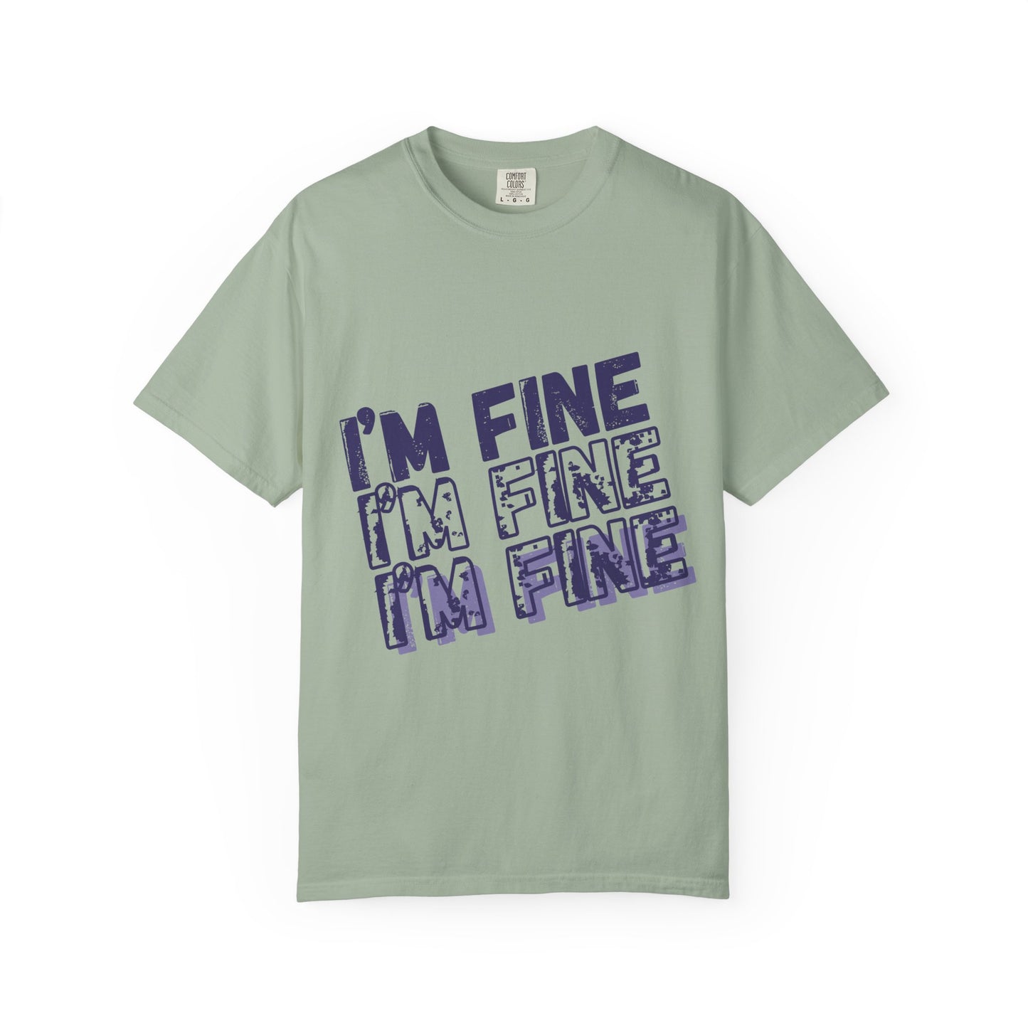 Two Truths and a Lie: "I'm Fine" Distressed T-Shirt