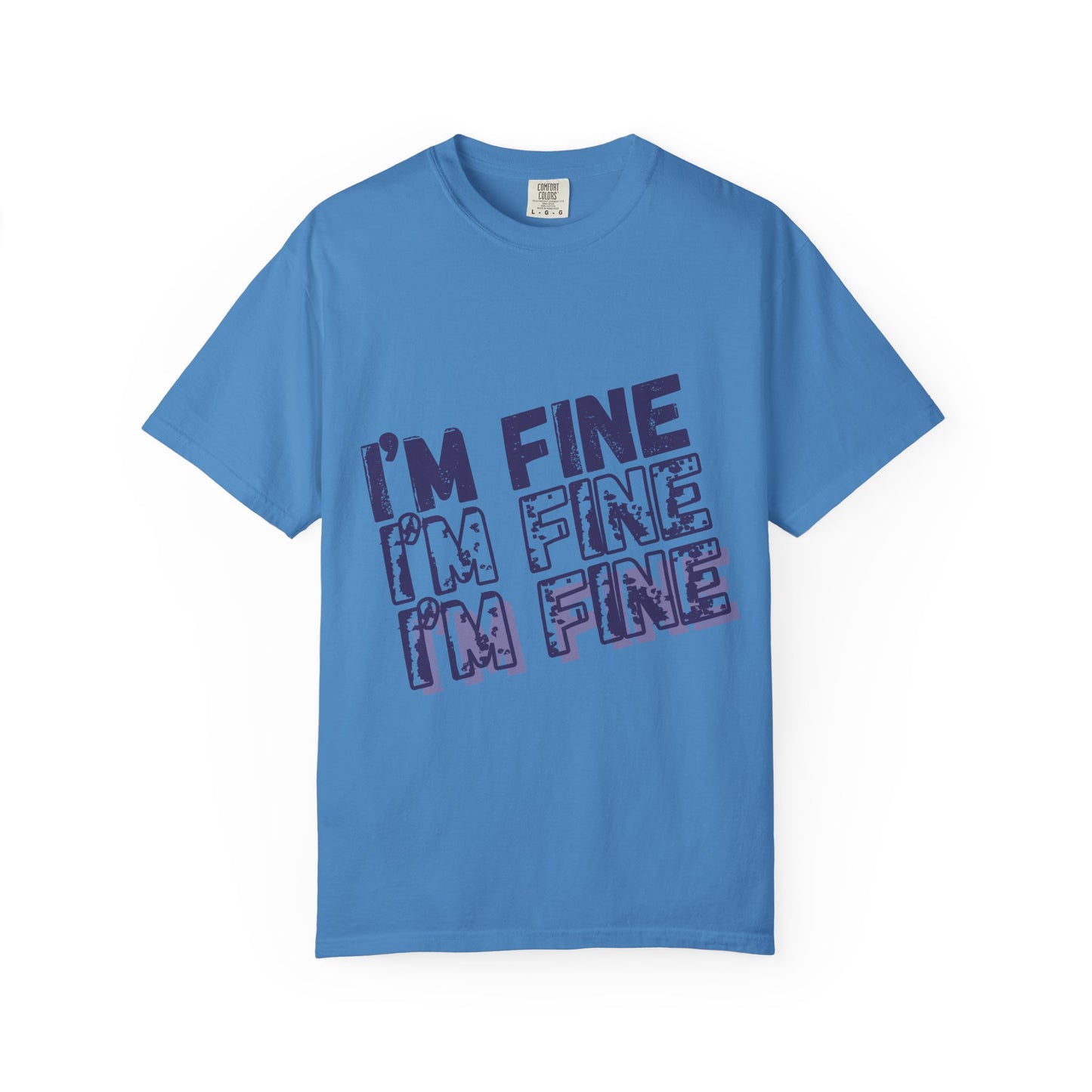 Two Truths and a Lie: "I'm Fine" Distressed T-Shirt