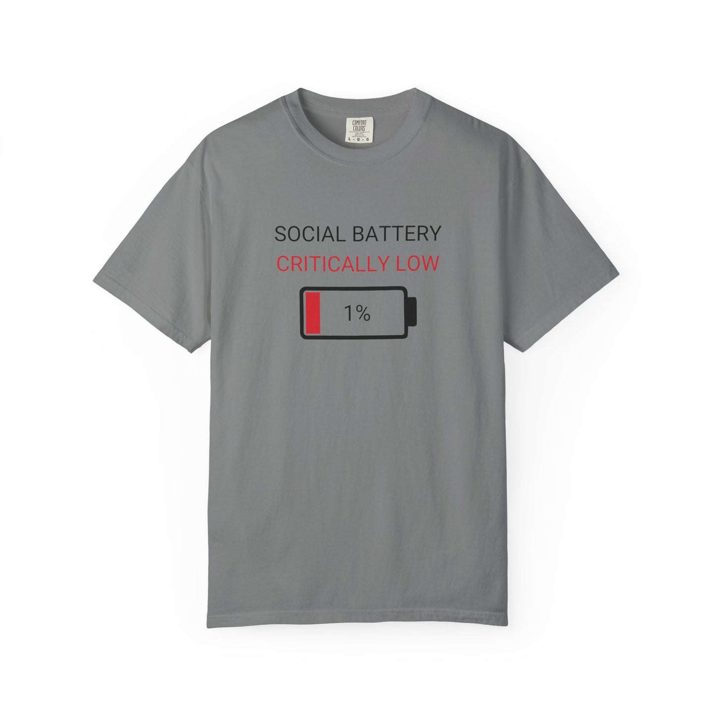 Social Battery Critically Low T-Shirt