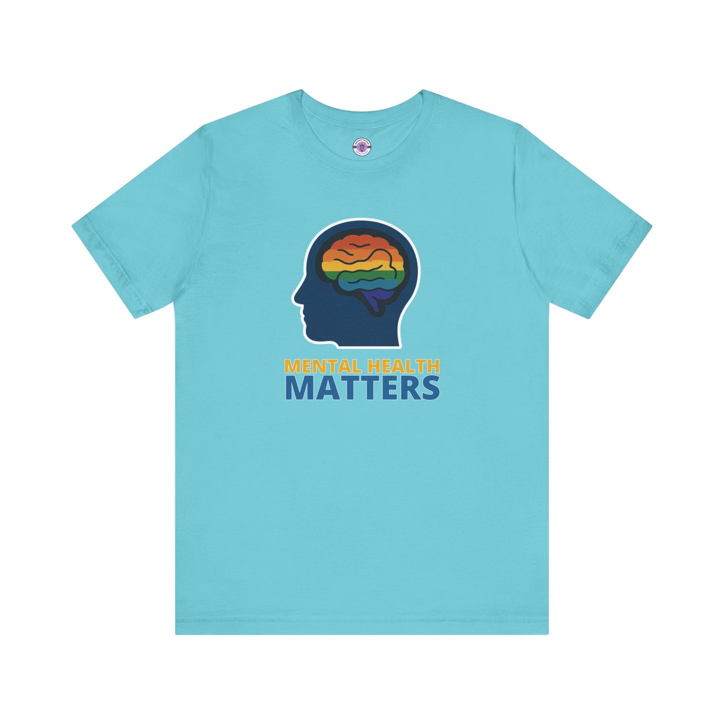 Mental Health Matters Shirt, Rainbow Brain Graphic Tee, LGBTQ+ Therapy Shirt, Comfort Colors T-Shirt, Inclusive Mental Health Top