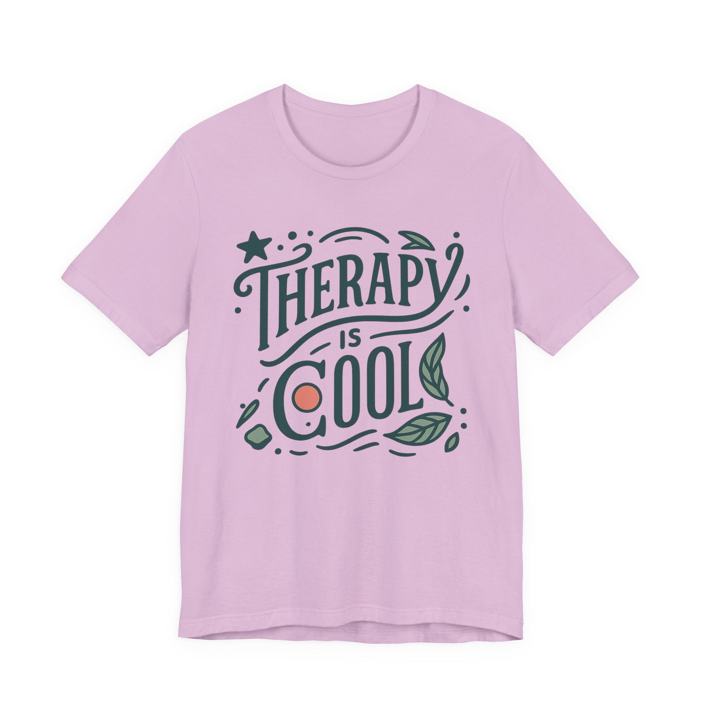 Therapy is Cool Tee - Unisex Jersey Short Sleeve T-Shirt for Mental Health Awareness, Self-Care Gift, Casual Wear, Comfort Fit, Inspiring