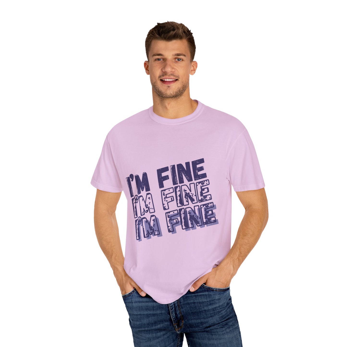 Two Truths and a Lie: "I'm Fine" Distressed T-Shirt