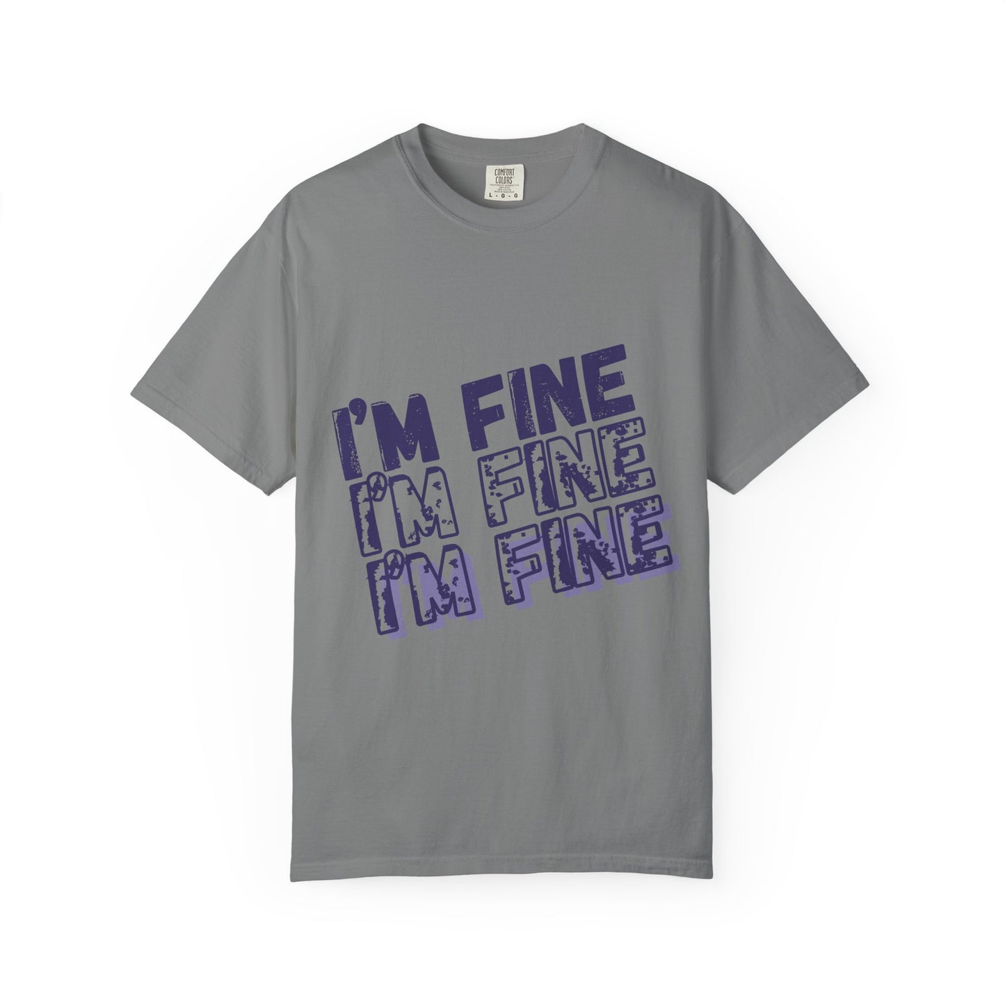 Two Truths and a Lie: "I'm Fine" Distressed T-Shirt